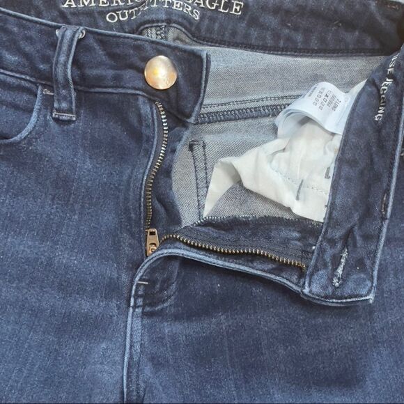 American Eagle Outfitters Dark Wash Skinny Jeans Size 2 Long - Picture 12 of 16